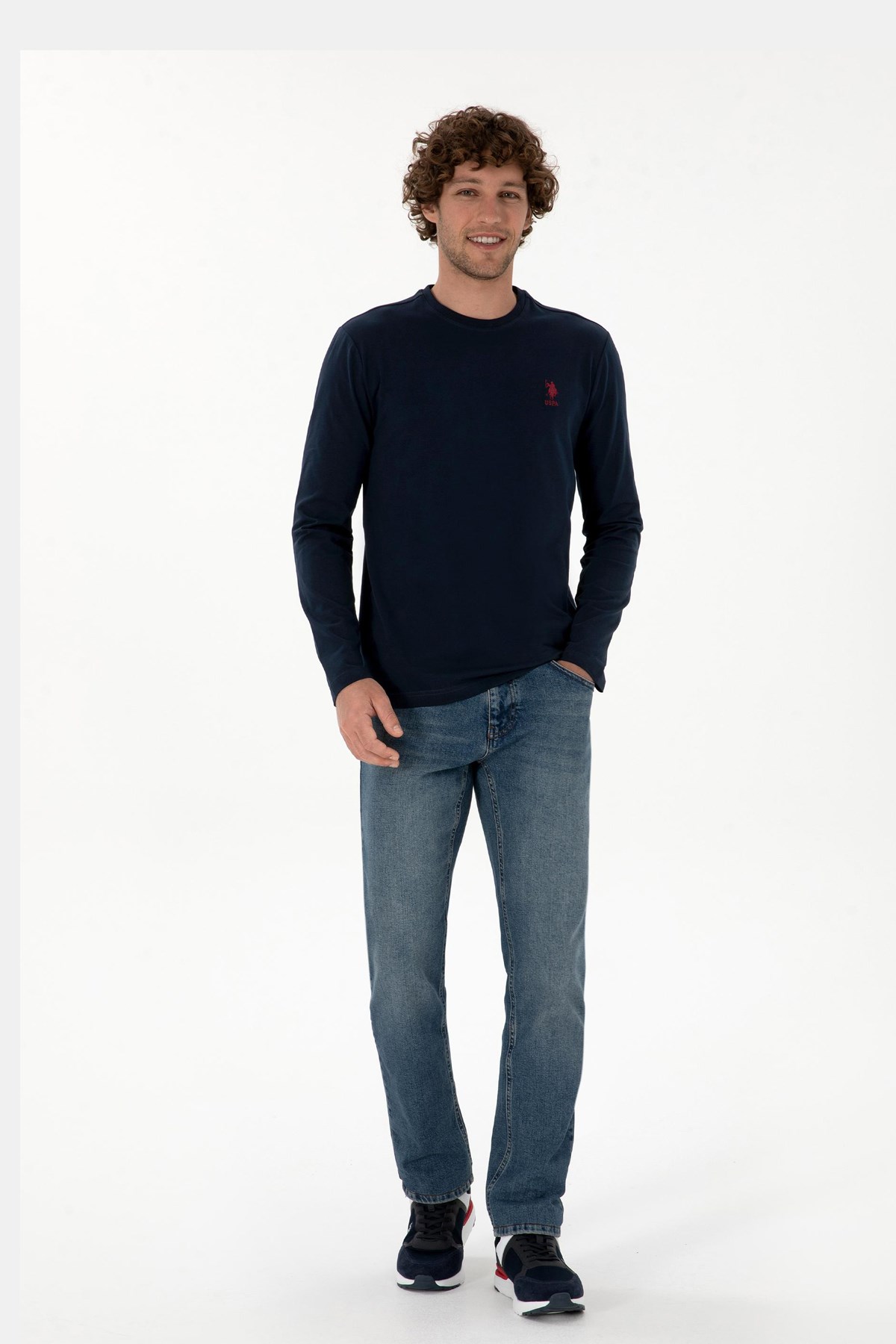 U.S. Polo Assn. Erkek Sweatshirt 50307762-VR033 Lacivert
