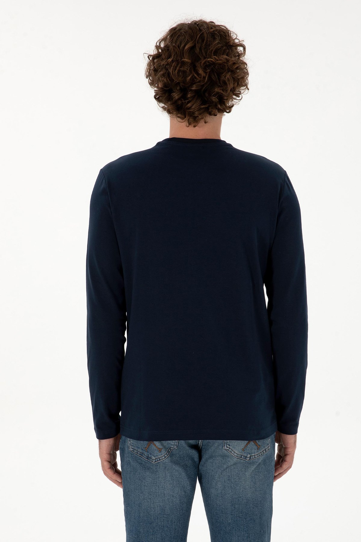 U.S. Polo Assn. Erkek Sweatshirt 50307762-VR033 Lacivert