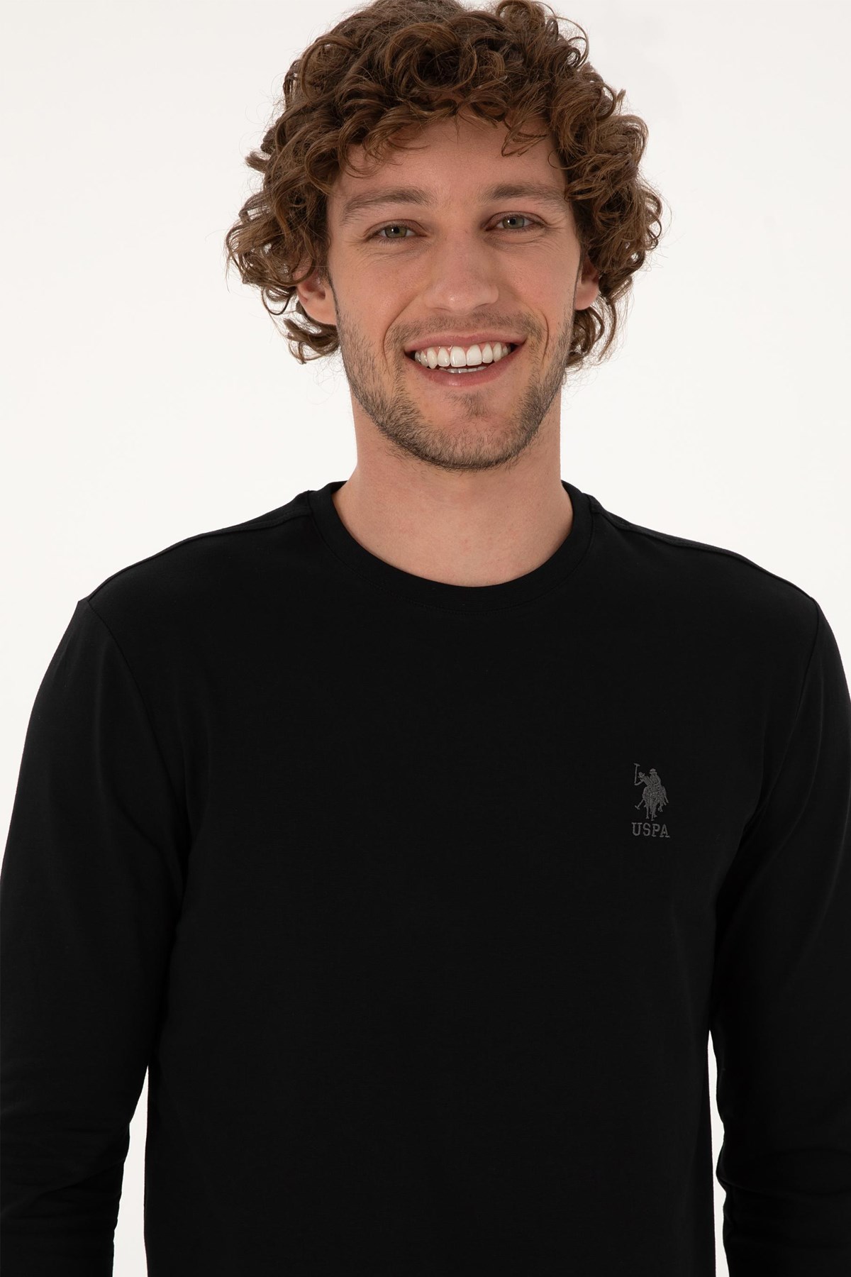 U.S. Polo Assn. Erkek Sweatshirt 50307762-VR046 Siyah