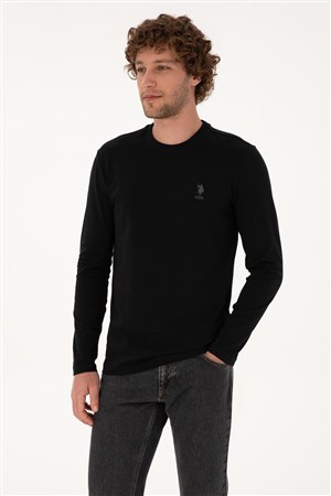 U.S. Polo Assn. Erkek Sweatshirt 50307762-VR046 Siyah