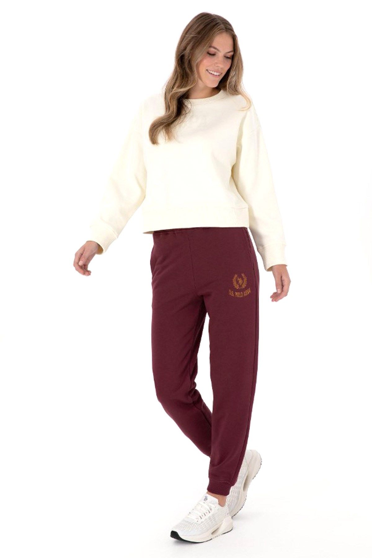 U.S. Polo Assn. Kadın Eşofman Altı 50307788-VR177 Bordo