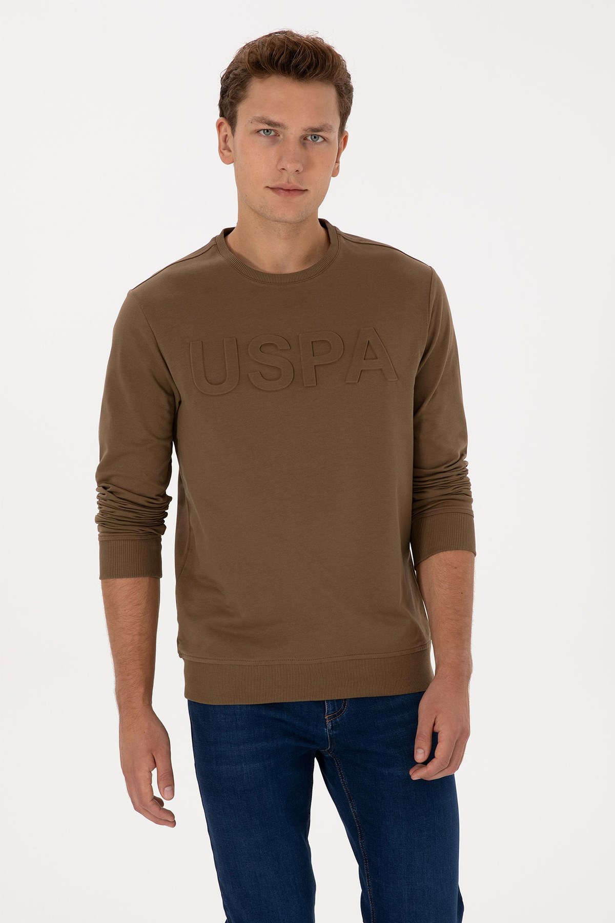 U.S. Polo Assn. Erkek Sweatshirt 50307793-VR027 Haki