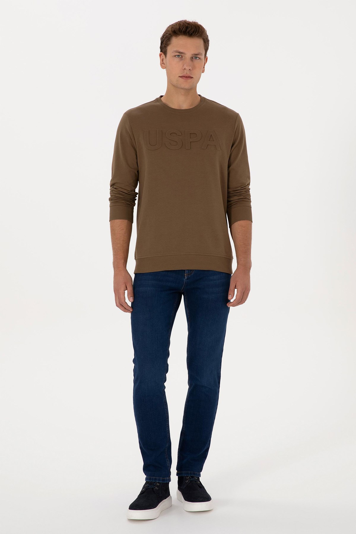 U.S. Polo Assn. Erkek Sweatshirt 50307793-VR027 Haki