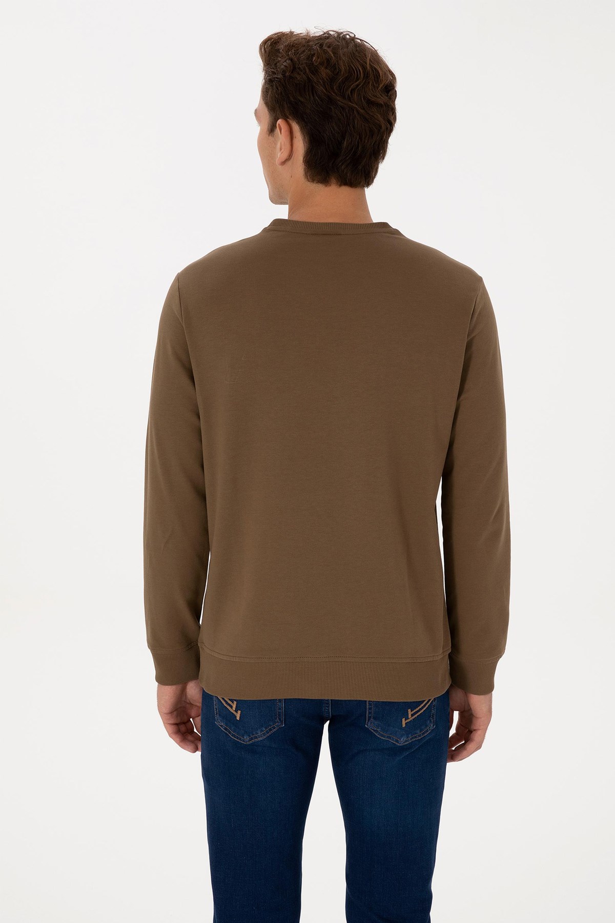 U.S. Polo Assn. Erkek Sweatshirt 50307793-VR027 Haki