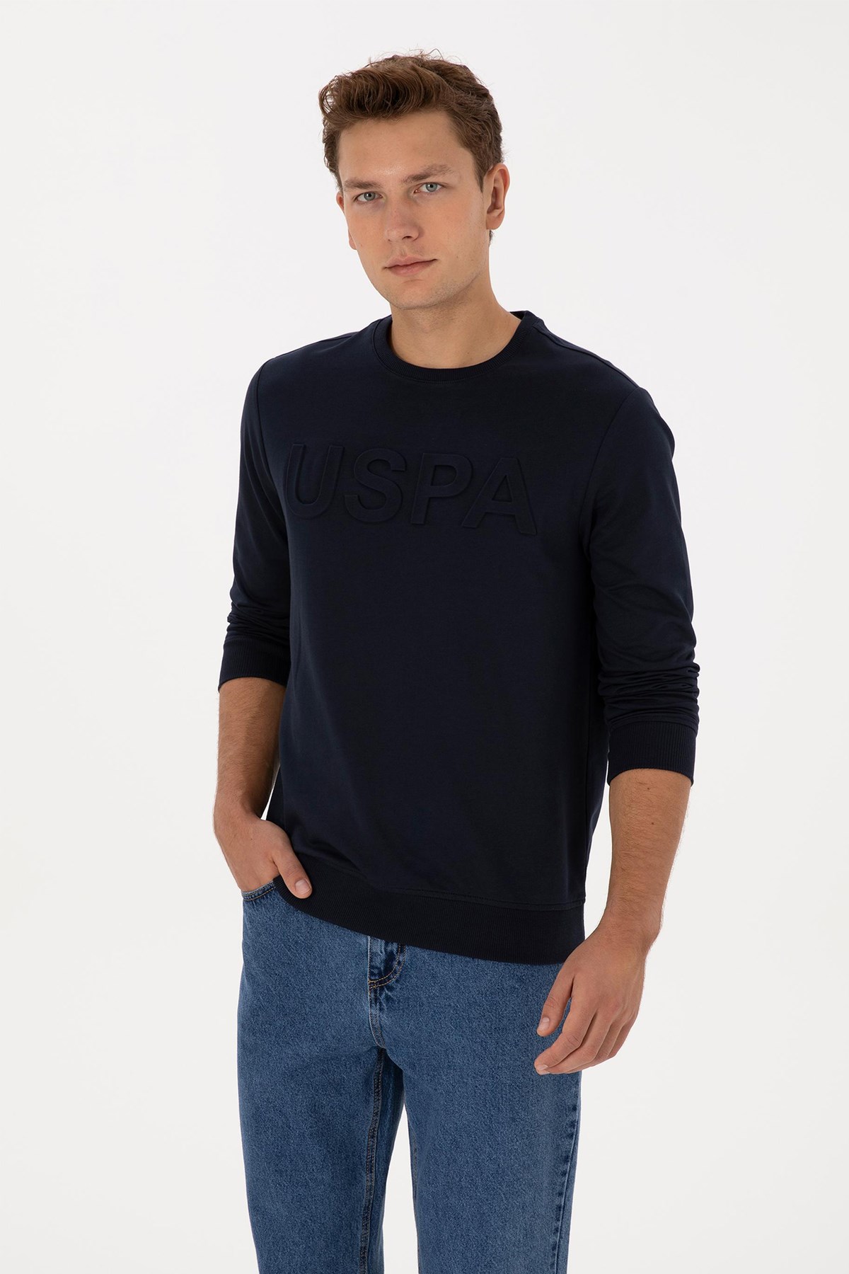U.S. Polo Assn. Erkek Sweatshirt 50307793-VR033 Lacivert