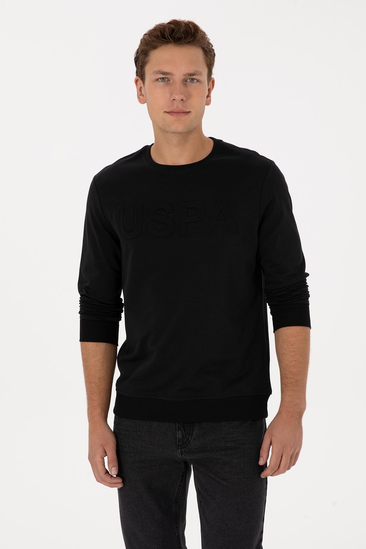 U.S. Polo Assn. Erkek Sweatshirt 50307793-VR046 Siyah
