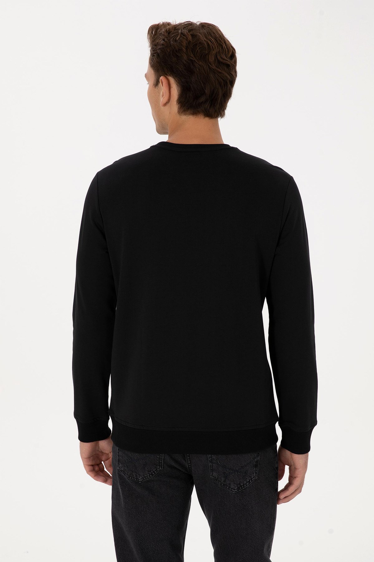 U.S. Polo Assn. Erkek Sweatshirt 50307793-VR046 Siyah