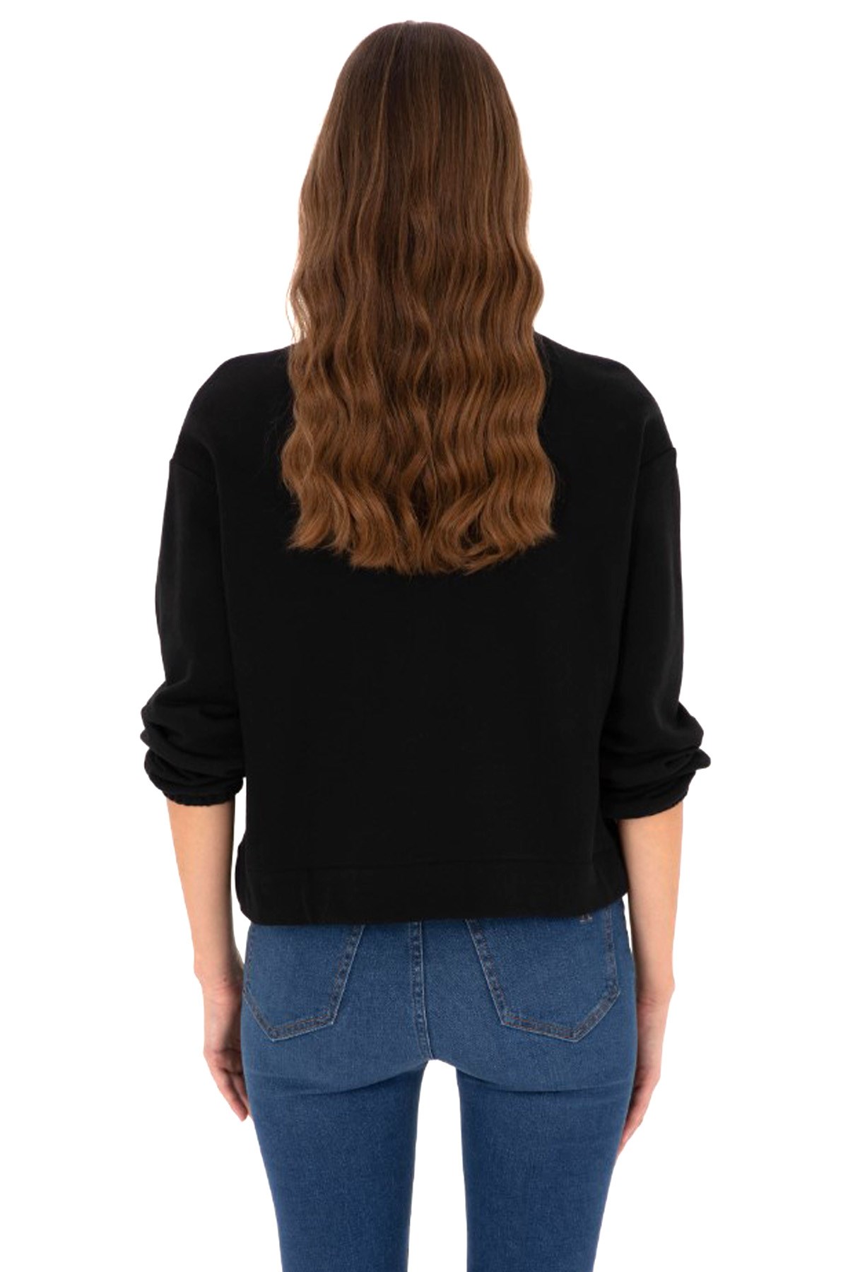 U.S. Polo Assn. Kadın Sweatshirt 50307798-VR046 Siyah
