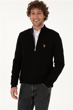 U.S. Polo Assn. Erkek Hırka 50307800-VR046 Siyah