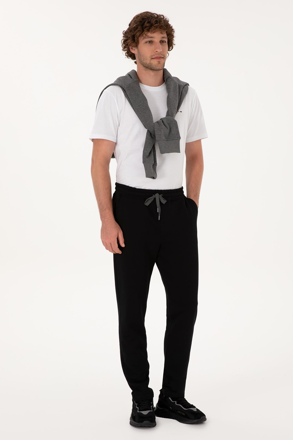 U.S. Polo Assn. Erkek Eşofman Altı 50307803-VR046 Siyah