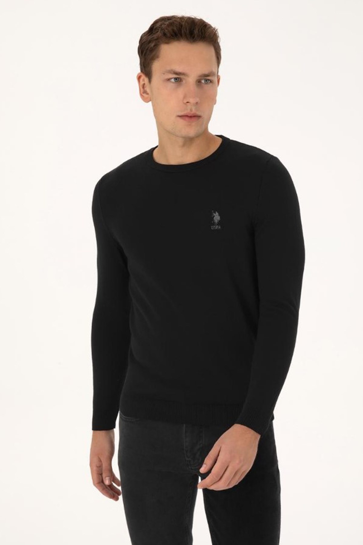 U.S. Polo Assn. Erkek Kazak 50307982-VR046 Siyah