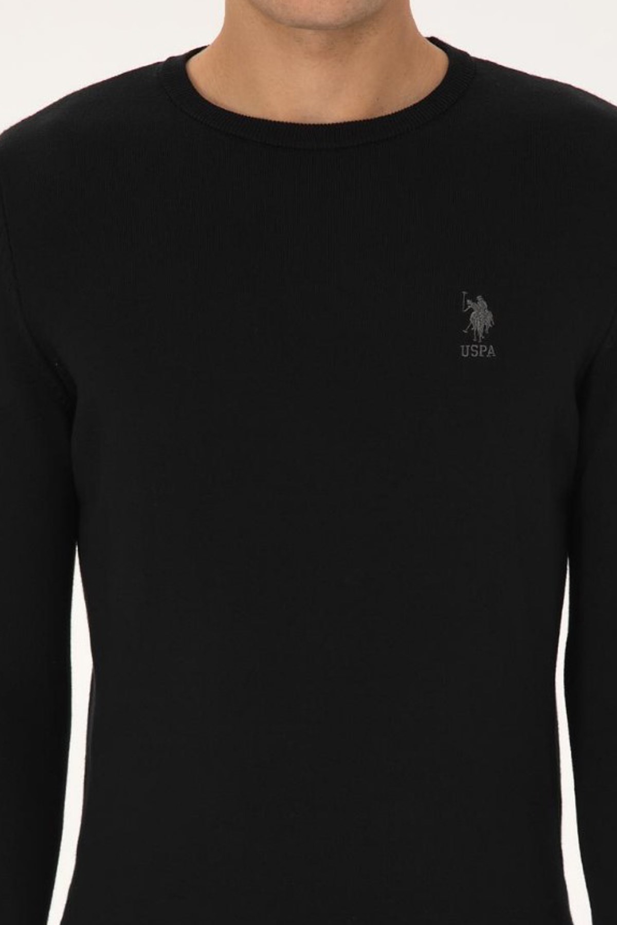 U.S. Polo Assn. Erkek Kazak 50307982-VR046 Siyah