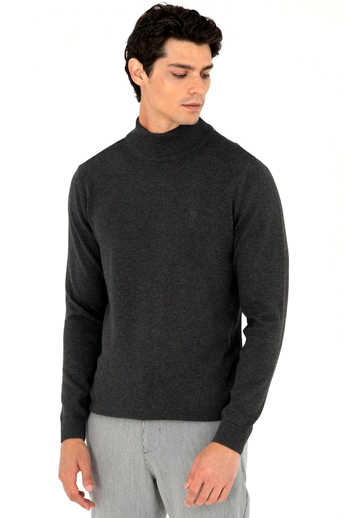 U.S. Polo Assn. Erkek Kazak 50307982-VR081 Antrasit