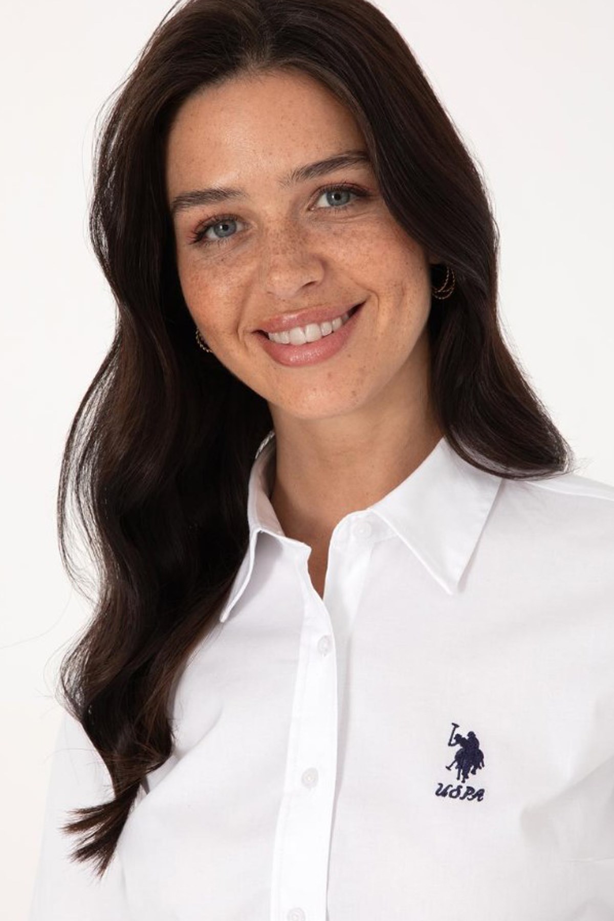 U.S. Polo Assn. Kadın Gömlek 50307989-VR013 Beyaz
