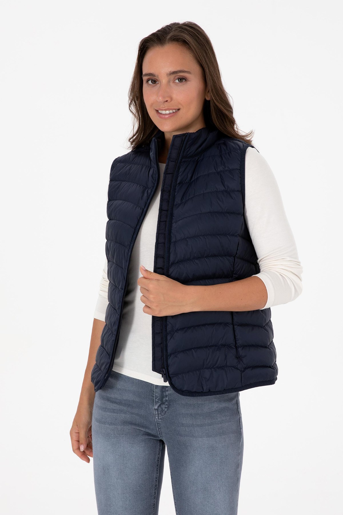 U.S. Polo Assn. Kadın Yelek 50308083-VR033 Lacivert