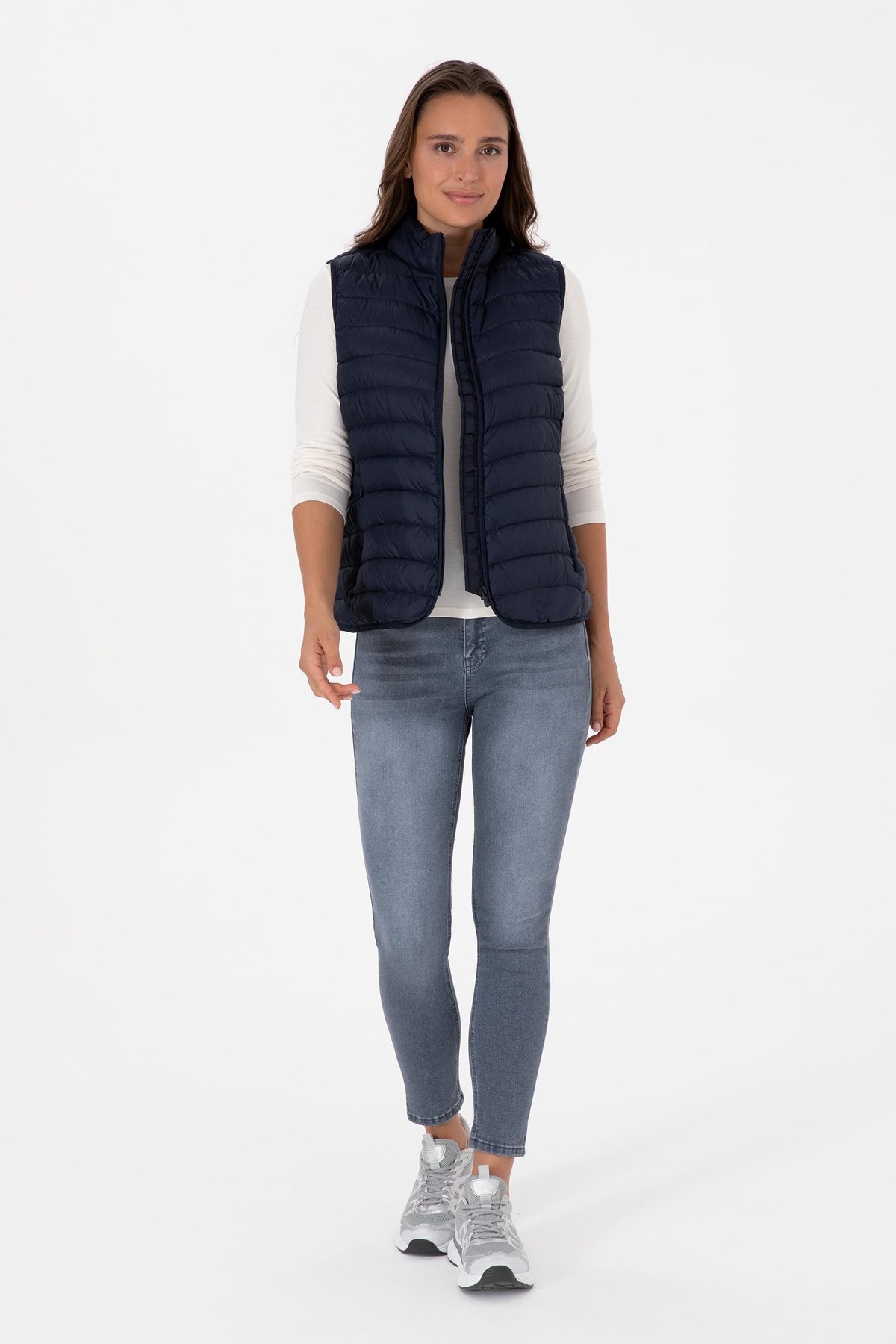 U.S. Polo Assn. Kadın Yelek 50308083-VR033 Lacivert