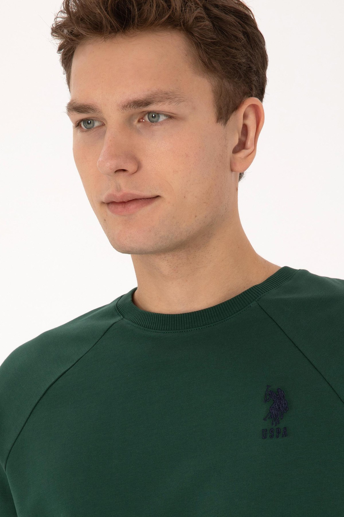 U.S. Polo Assn. Erkek Sweatshirt 50308103-VR079 Yeşil