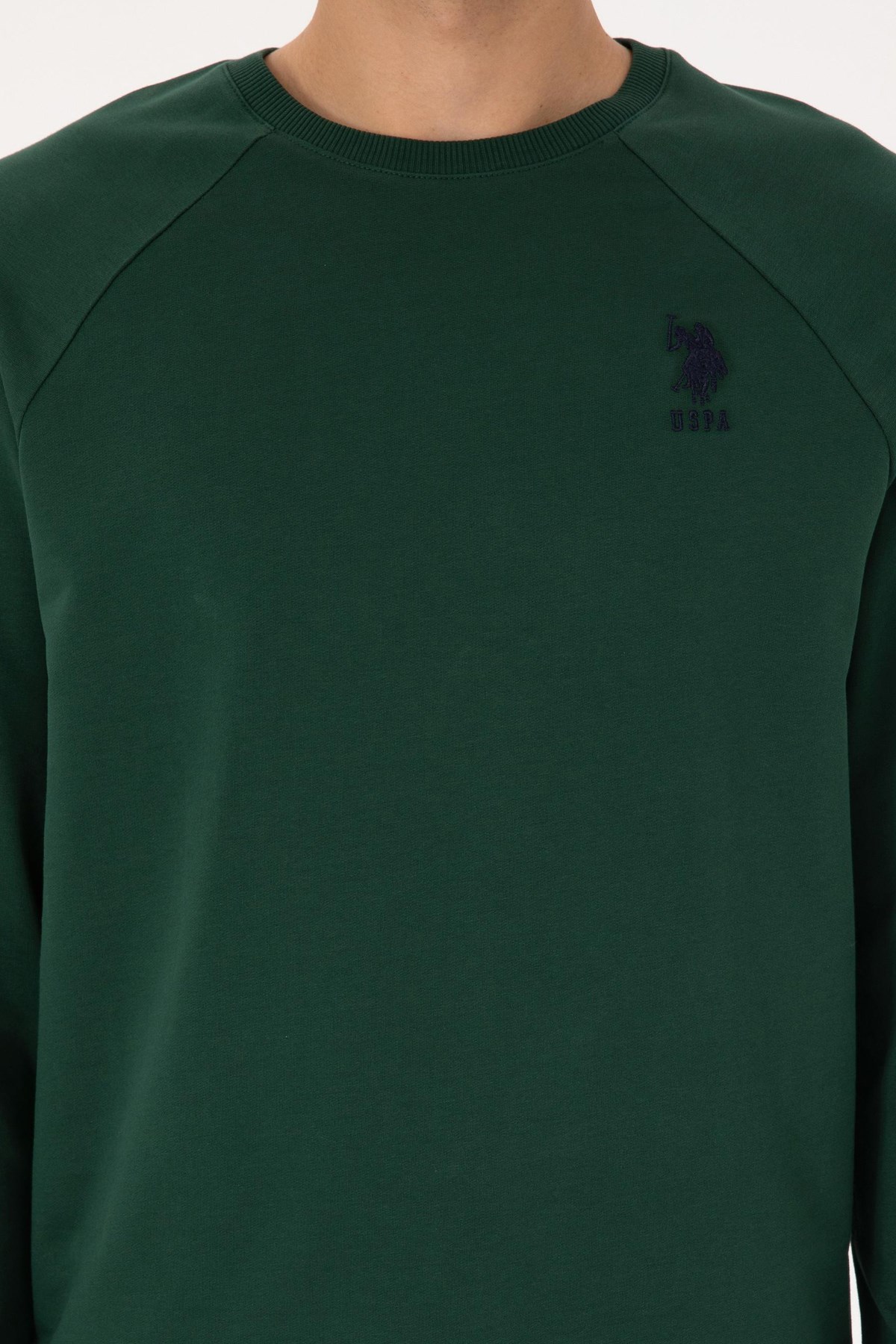 U.S. Polo Assn. Erkek Sweatshirt 50308103-VR079 Yeşil