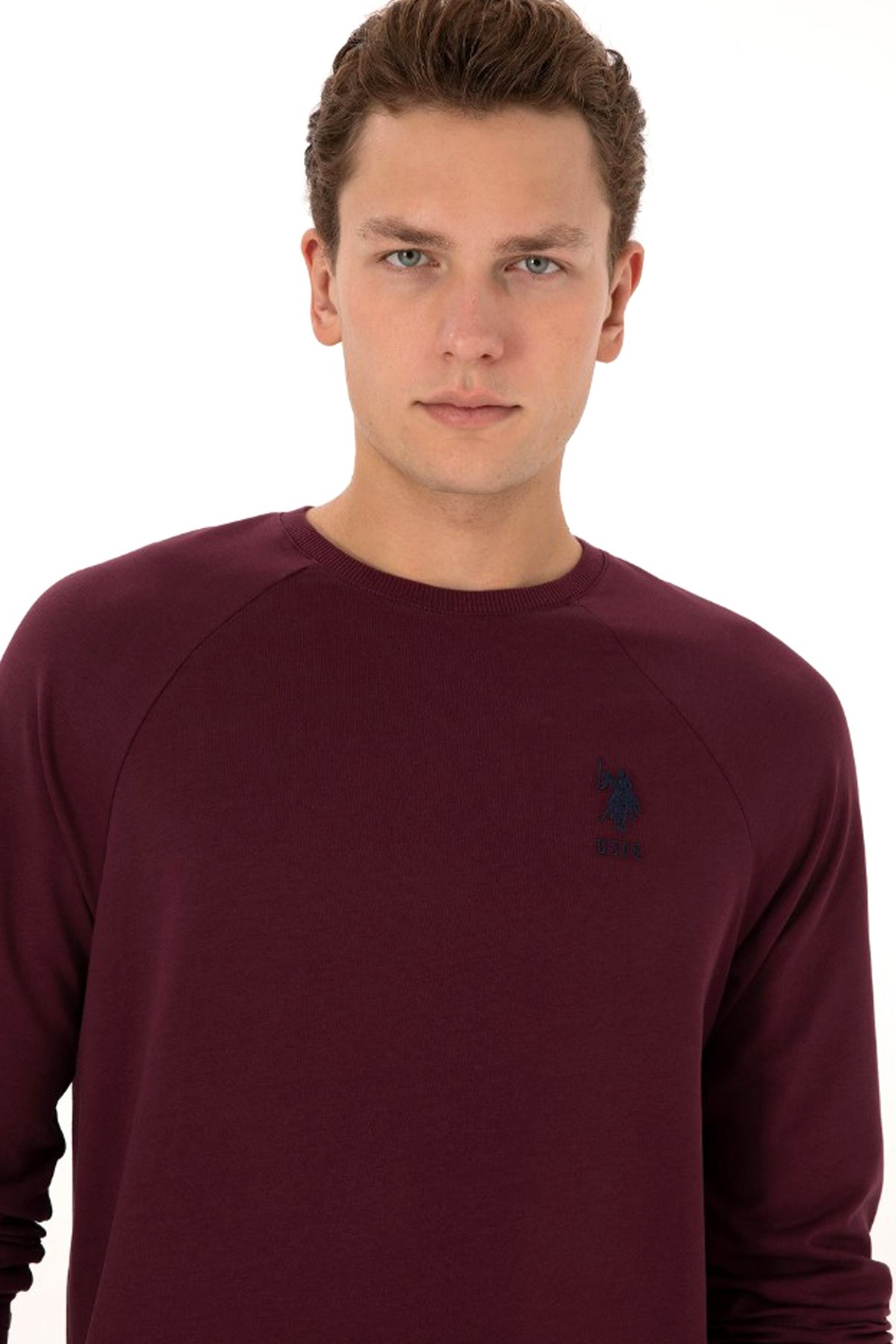 U.S. Polo Assn. Erkek Sweatshirt 50308103-VR177 Bordo