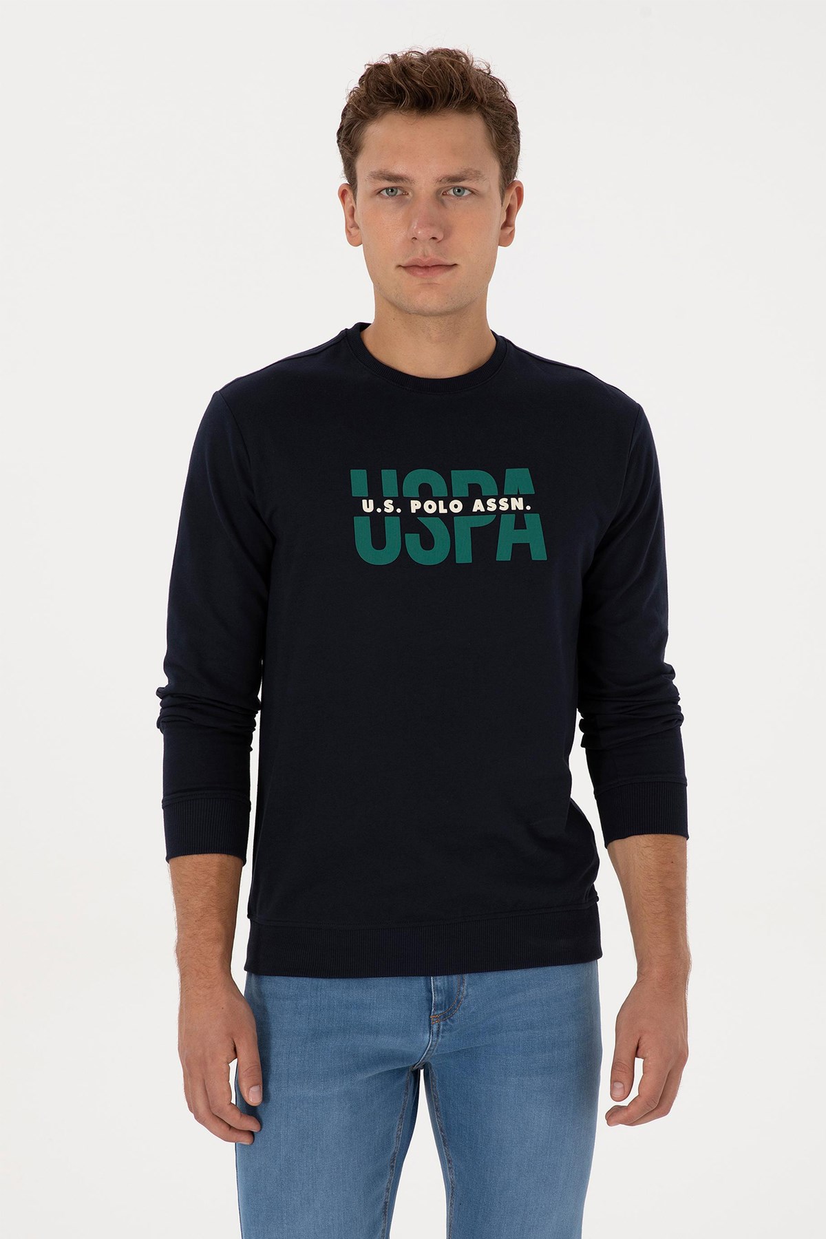 U.S. Polo Assn. Erkek Sweatshirt 50308149-VR033 Lacivert