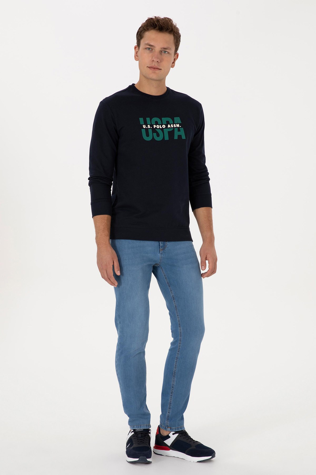 U.S. Polo Assn. Erkek Sweatshirt 50308149-VR033 Lacivert