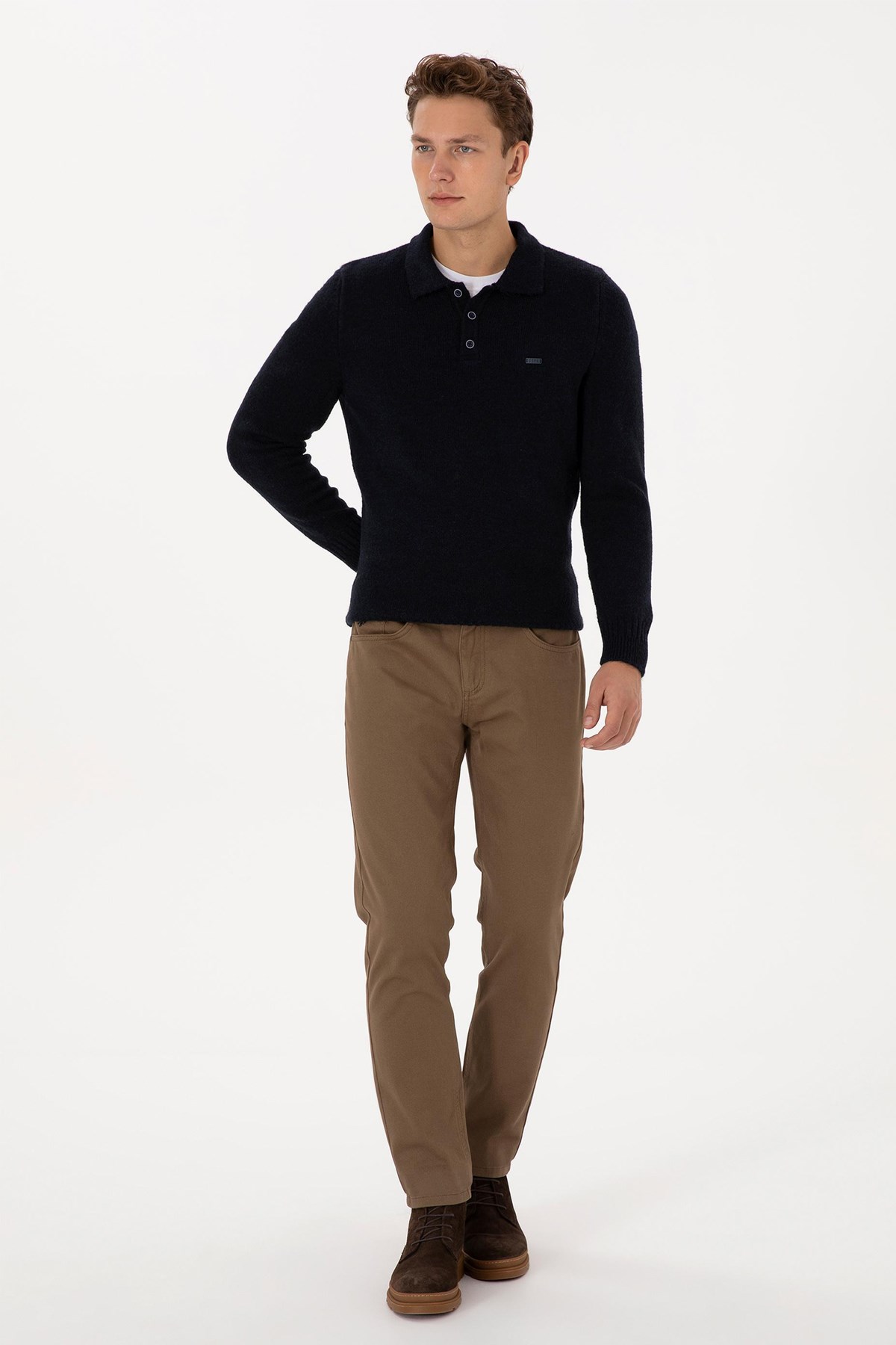 U.S. Polo Assn. Erkek Kazak 50308276-VR033 Lacivert