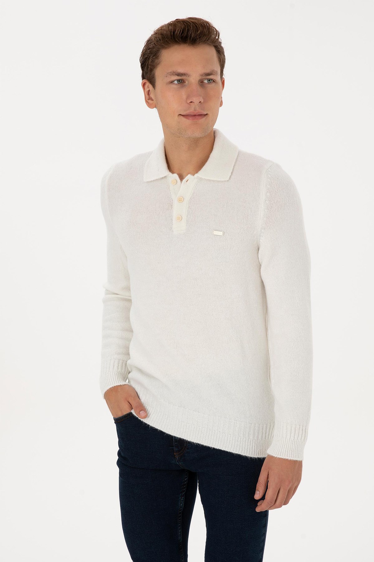 U.S. Polo Assn. Erkek Kazak 50308276-VR256 Bej