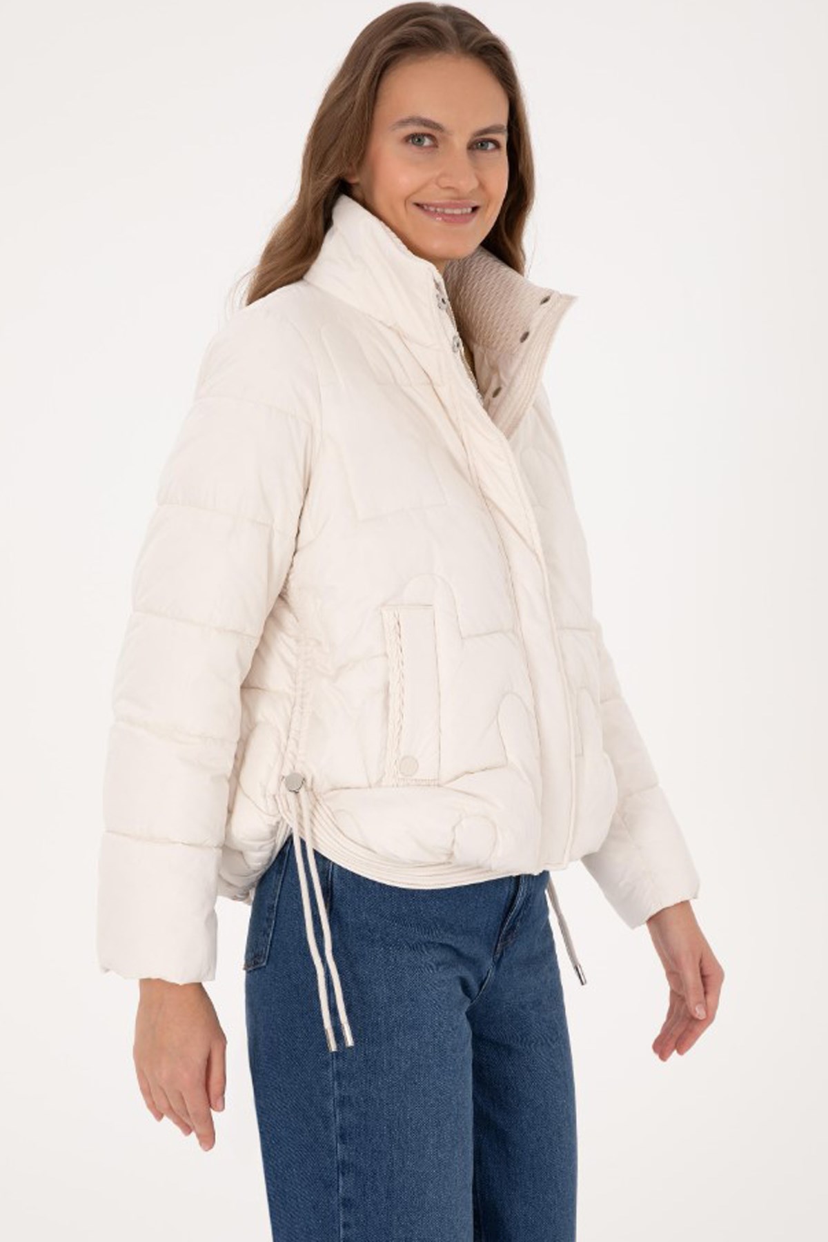 U.S. Polo Assn. Kadın Mont 50308618-VR256 Bej