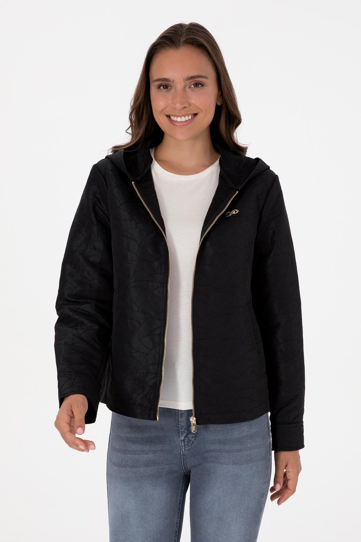 U.S. Polo Assn. Kadın Mont 50308624-VR046 Siyah