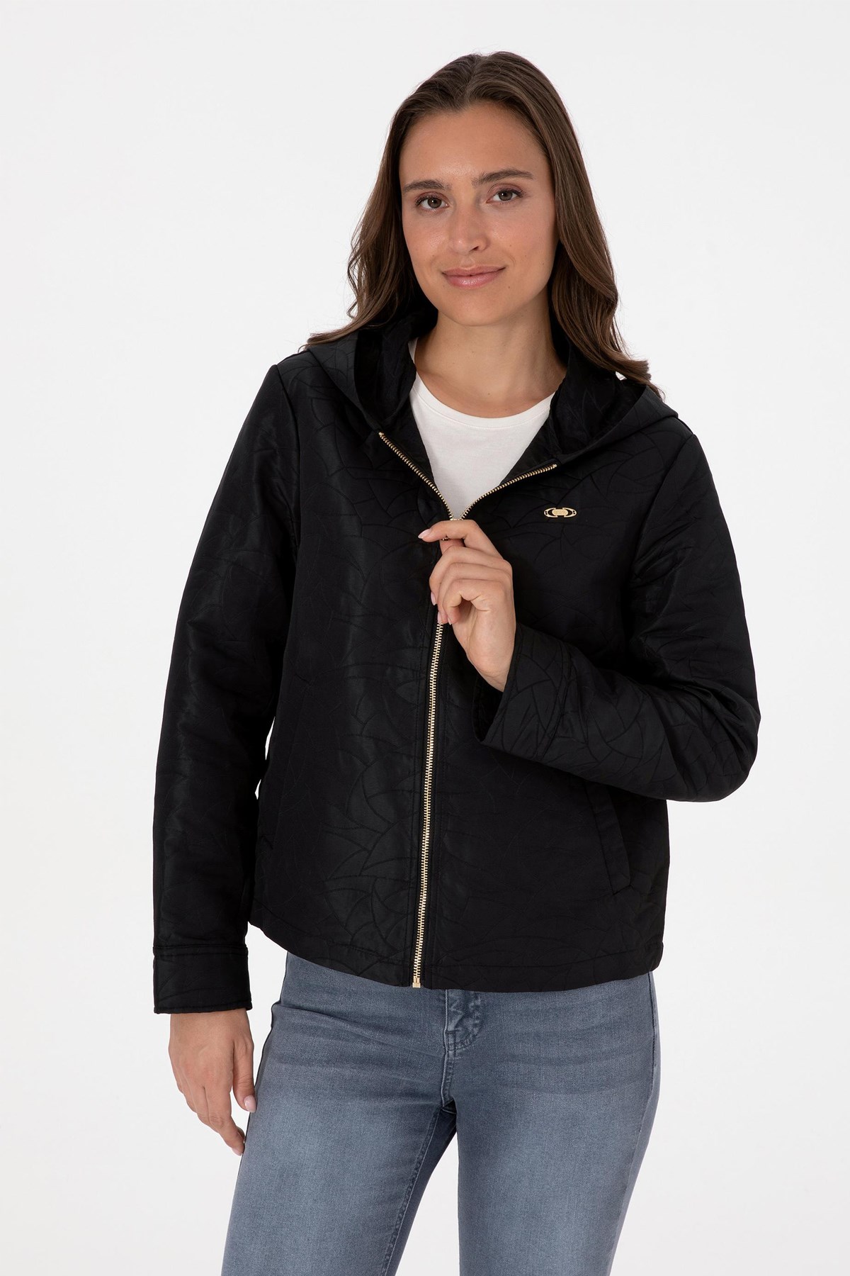 U.S. Polo Assn. Kadın Mont 50308624-VR046 Siyah