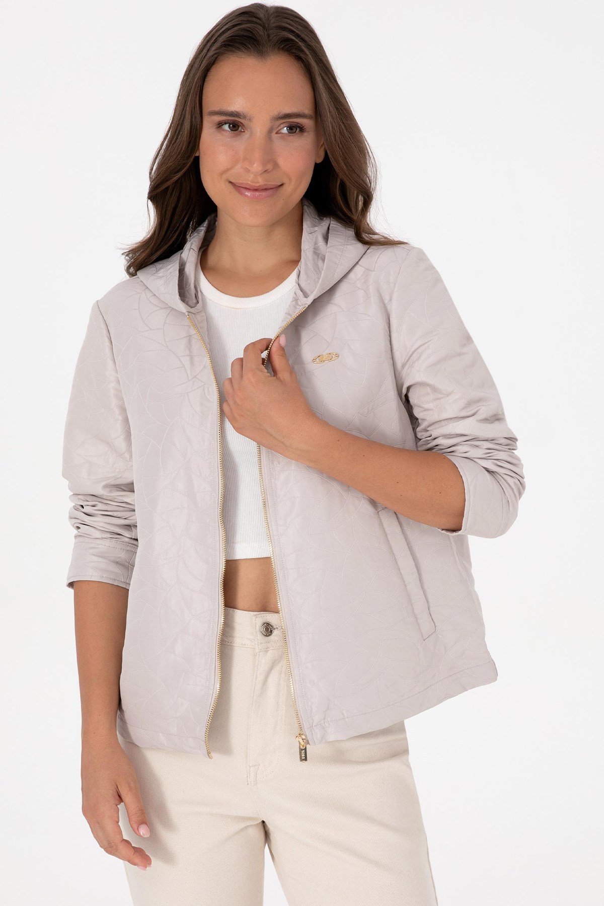 U.S. Polo Assn. Kadın Mont 50308624-VR256 Bej