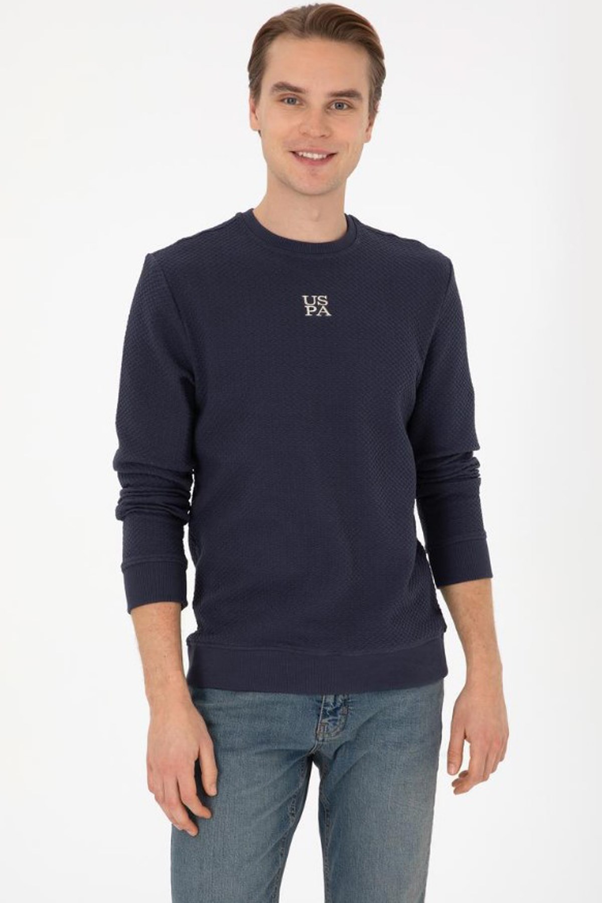 U.S. Polo Assn. Erkek Sweatshirt 50308649-VR033 Lacivert