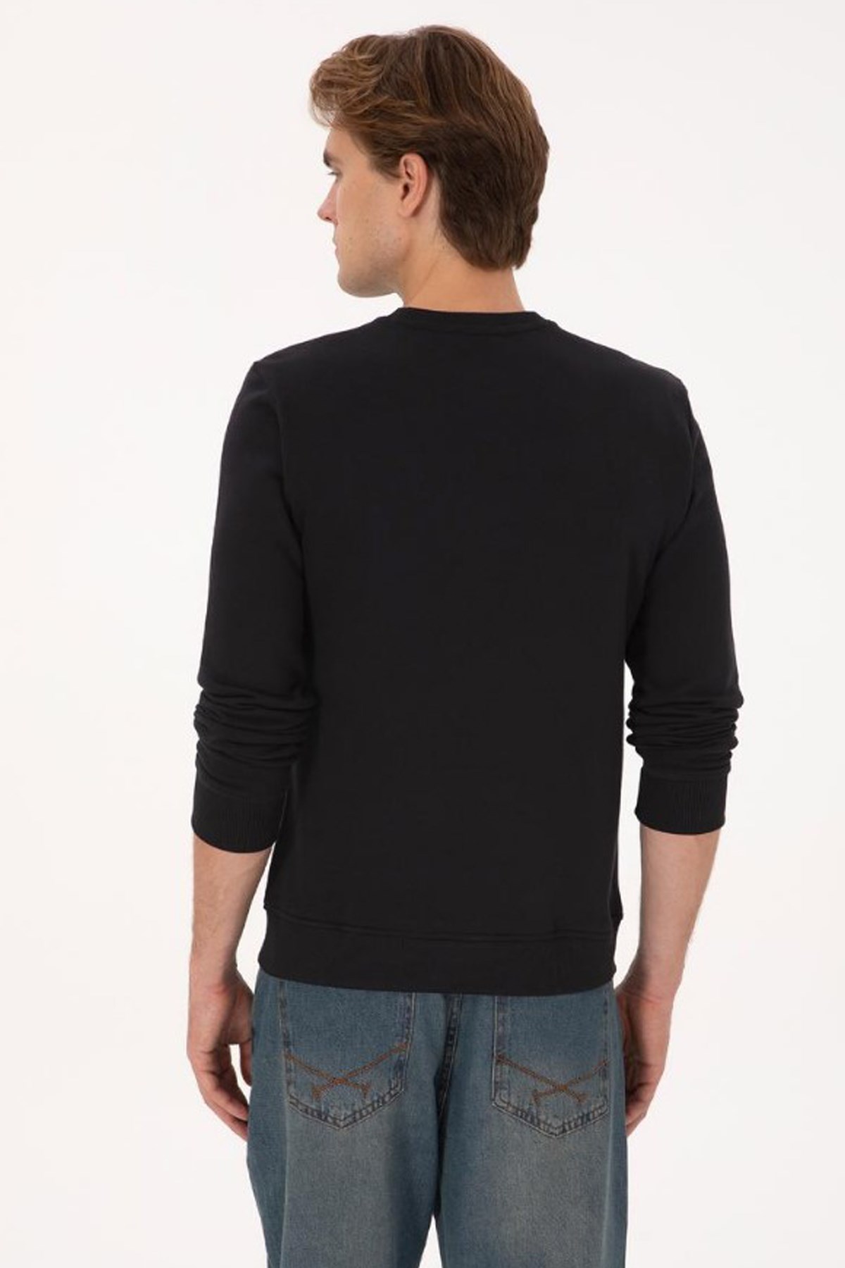 U.S. Polo Assn. Erkek Sweatshirt 50308686-VR046 Siyah