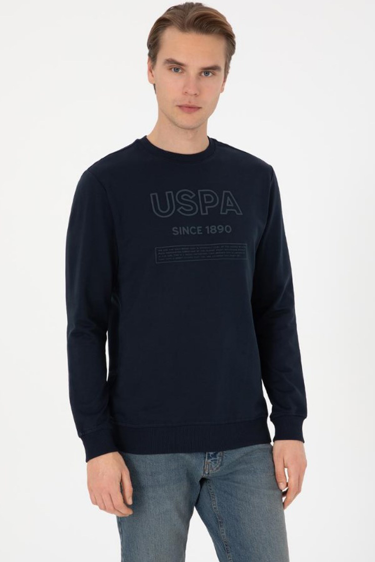 U.S. Polo Assn. Erkek Sweatshirt 50308693-VR033 Lacivert