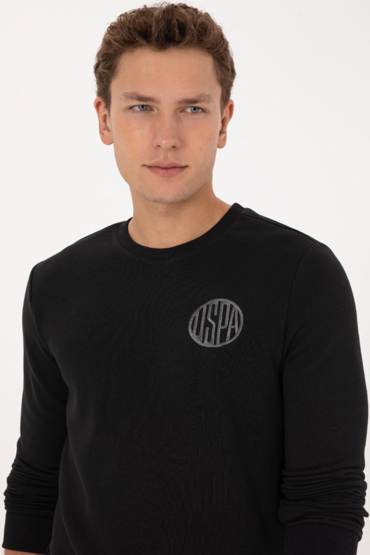 U.S. Polo Assn. Erkek Sweatshirt 50308717-VR046 Siyah