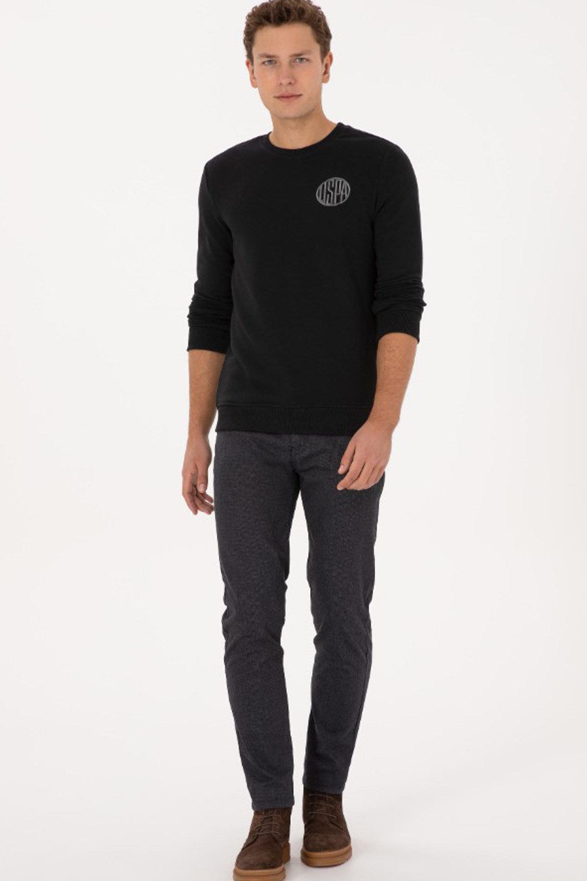 U.S. Polo Assn. Erkek Sweatshirt 50308717-VR046 Siyah