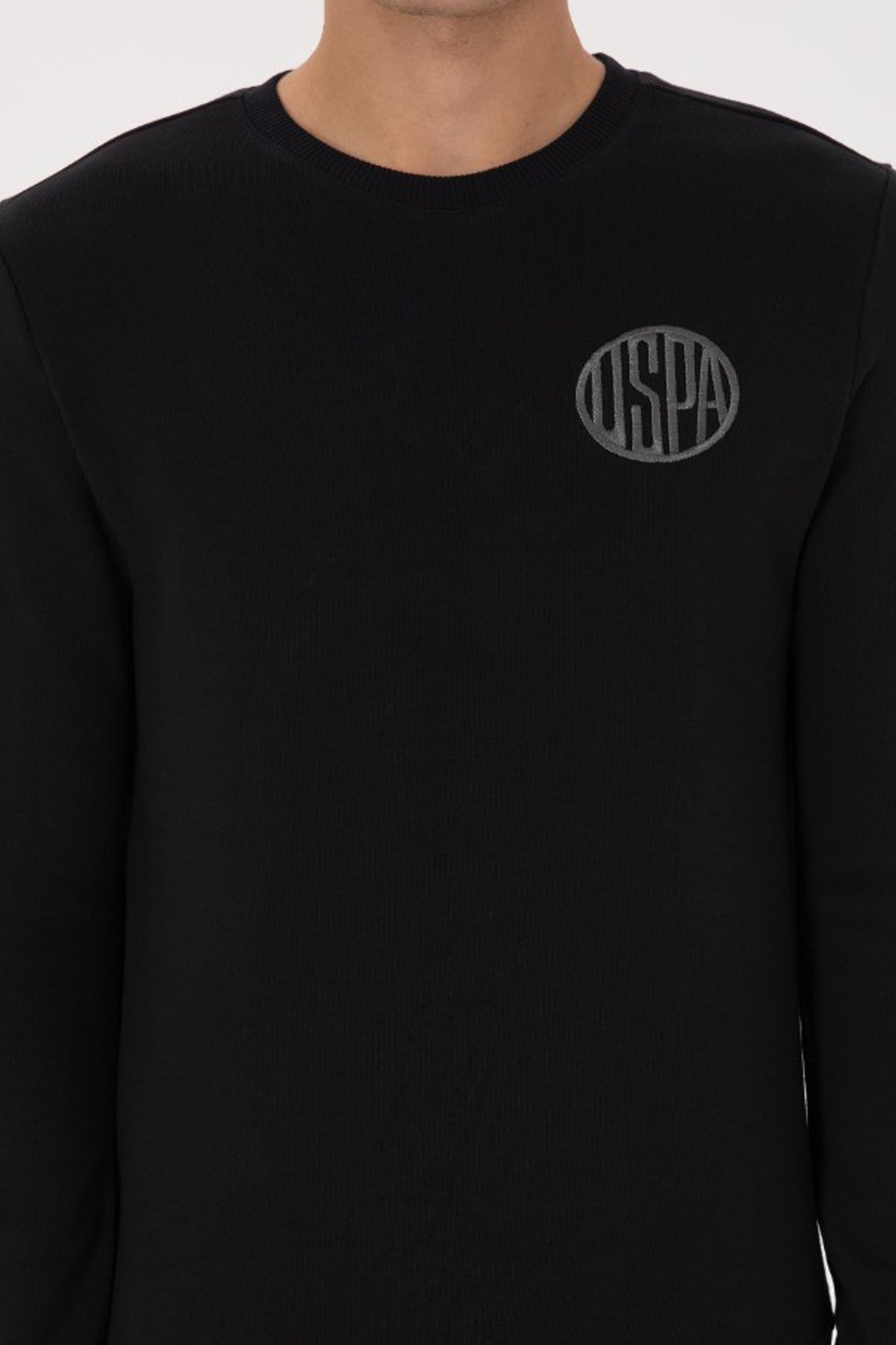 U.S. Polo Assn. Erkek Sweatshirt 50308717-VR046 Siyah