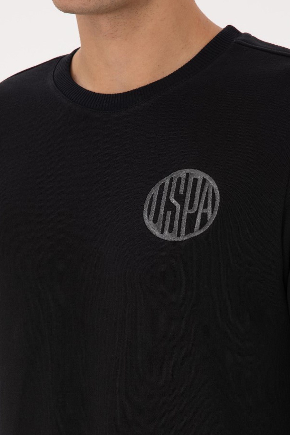 U.S. Polo Assn. Erkek Sweatshirt 50308717-VR046 Siyah