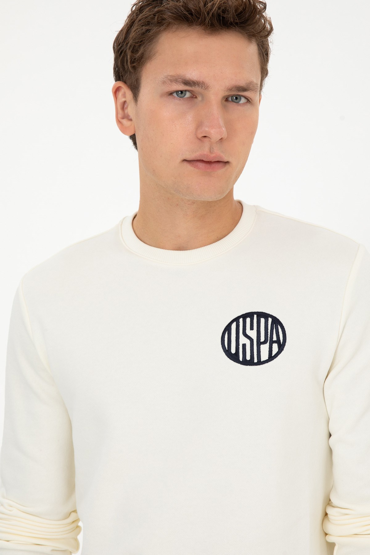 U.S. Polo Assn. Erkek Sweatshirt 50308717-VR256 Bej