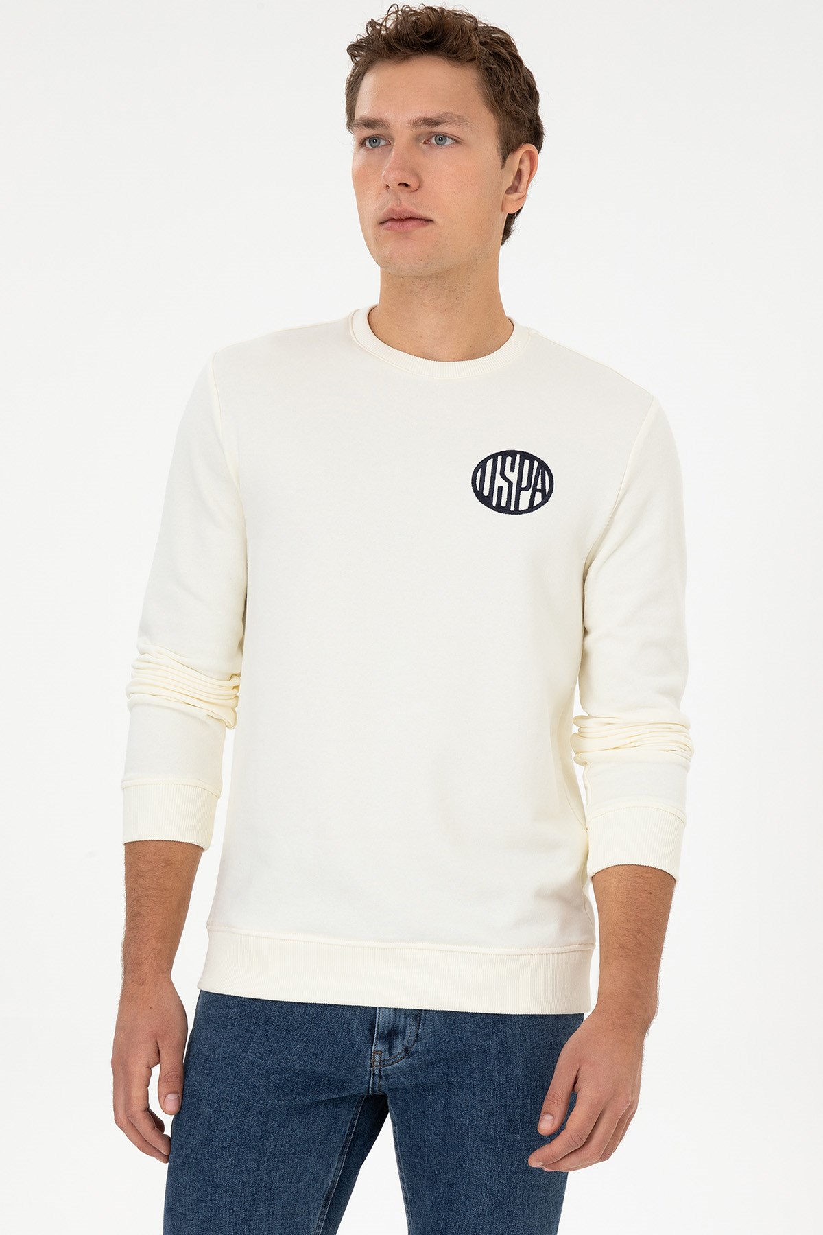 U.S. Polo Assn. Erkek Sweatshirt 50308717-VR256 Bej