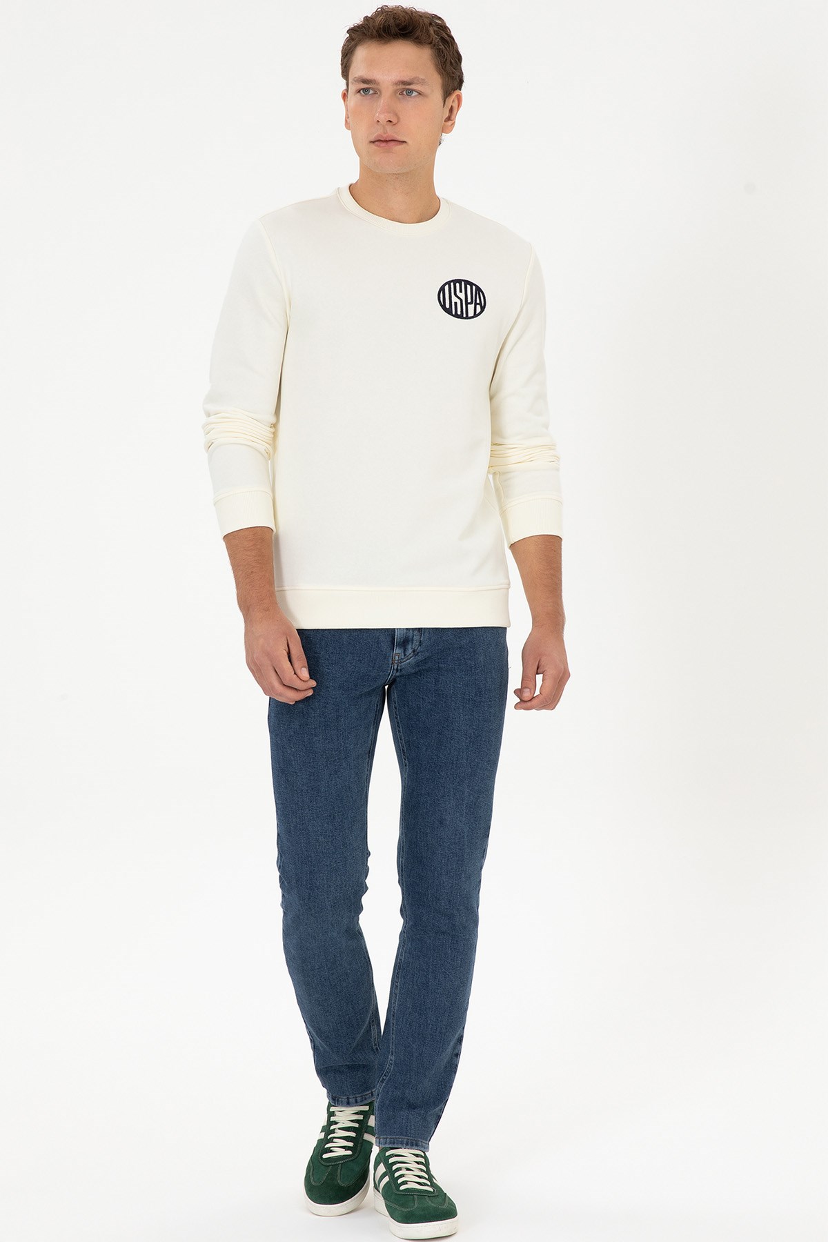 U.S. Polo Assn. Erkek Sweatshirt 50308717-VR256 Bej
