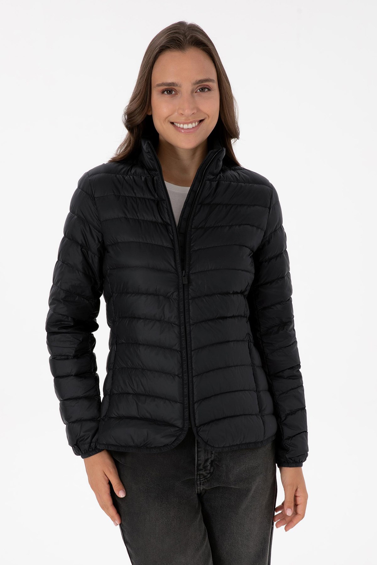 U.S. Polo Assn. Kadın Mont 50308868-VR046 Siyah