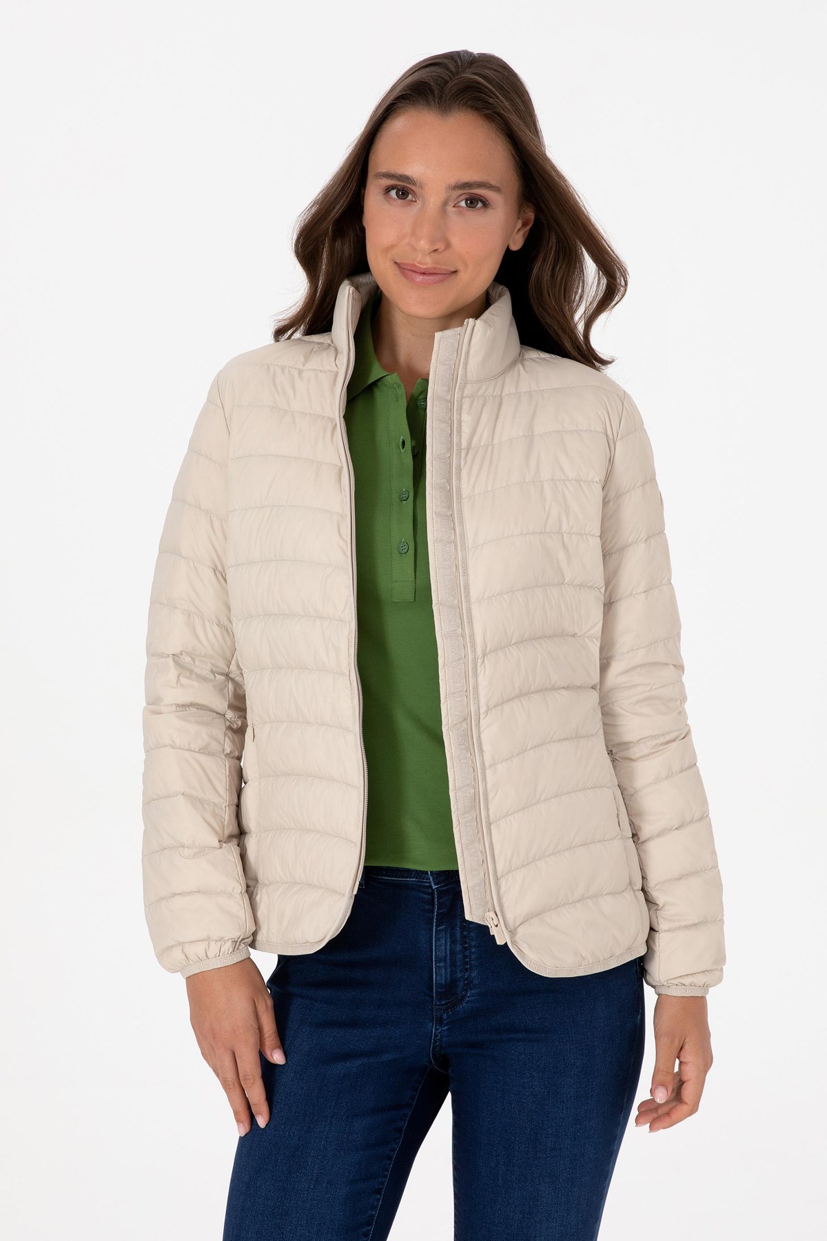 U.S. Polo Assn. Kadın Mont 50308868-VR256 Bej