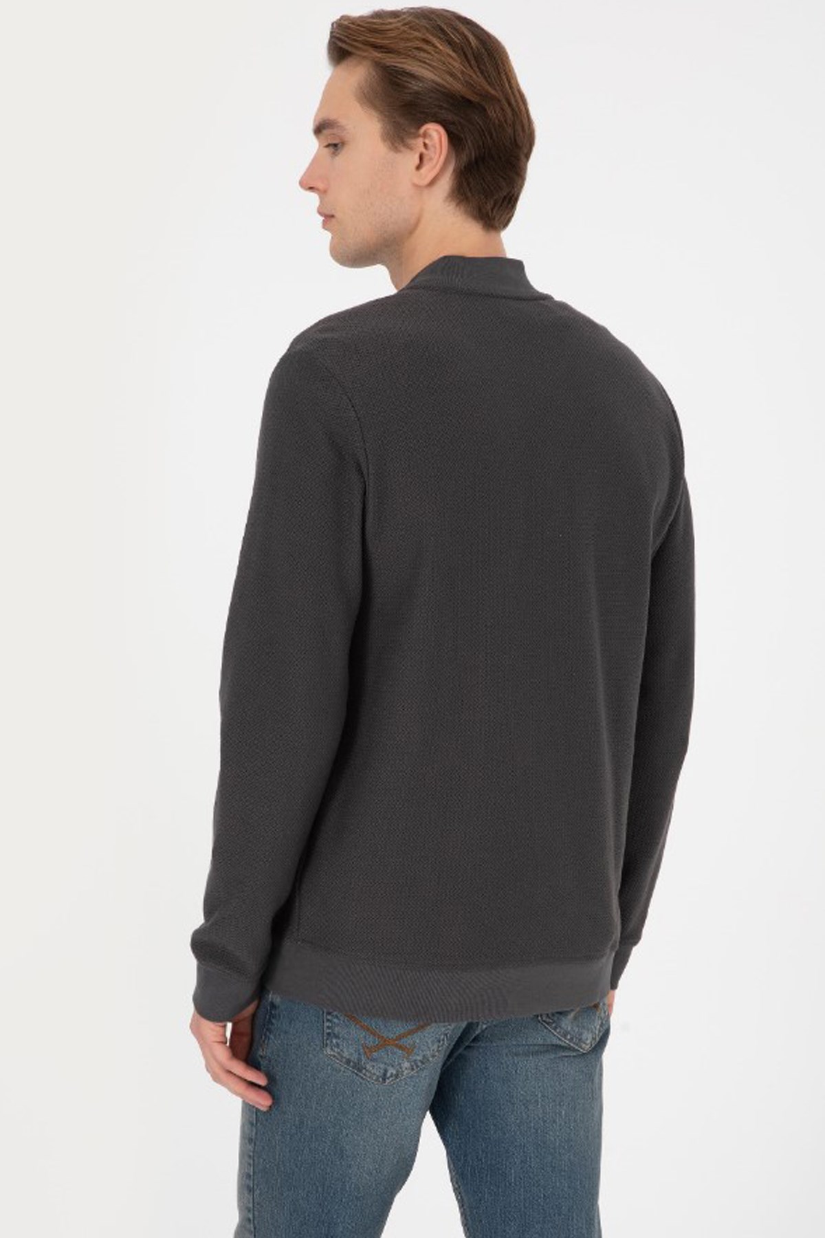 U.S. Polo Assn. Erkek Sweatshirt 50308895-VR046 Siyah