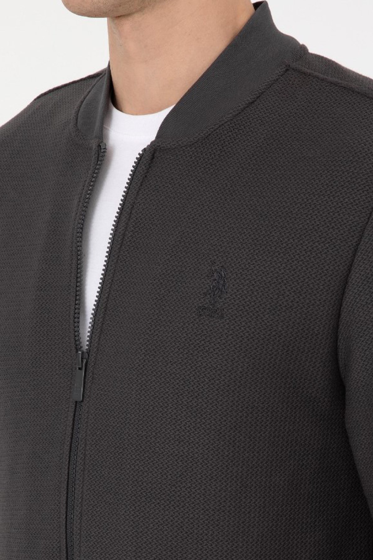 U.S. Polo Assn. Erkek Sweatshirt 50308895-VR046 Siyah