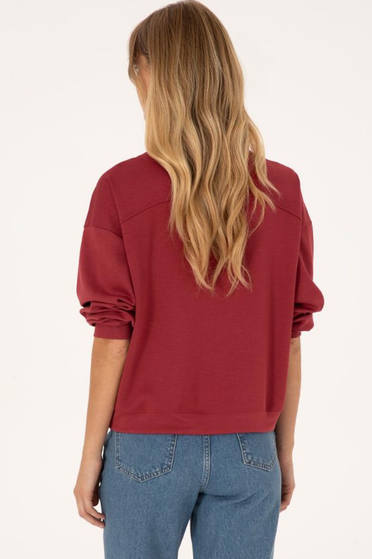 U.S. Polo Assn. Kadın Sweatshirt 50309472-VR104 Pembe