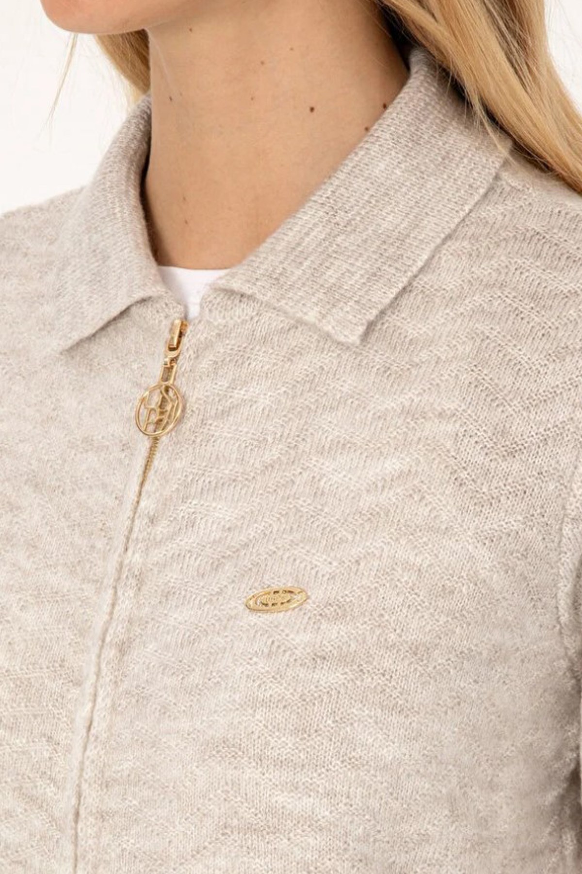 U.S. Polo Assn. Kadın Hırka 50309631-VR049 Taş
