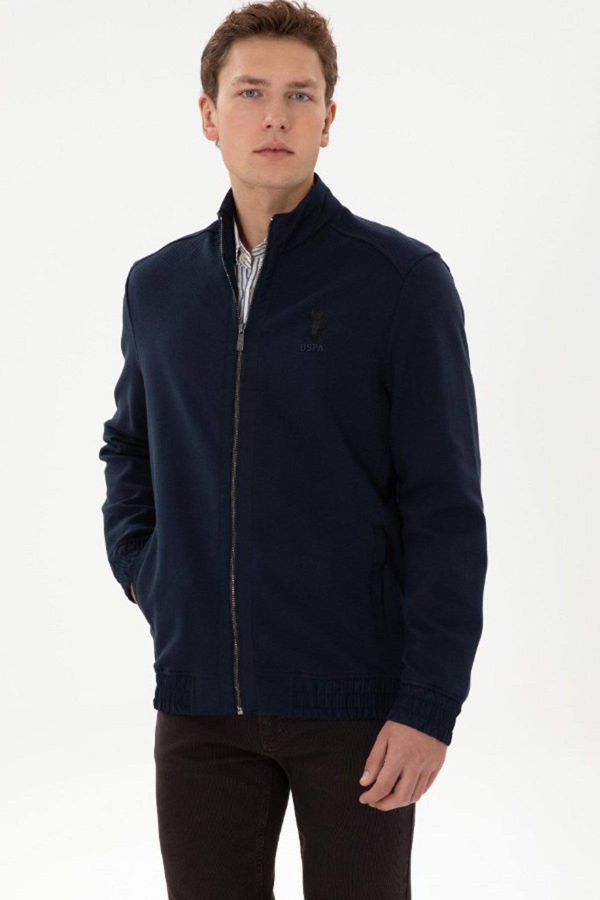 U.S. Polo Assn. Erkek Sweatshirt 50309988-VR033 Lacivert