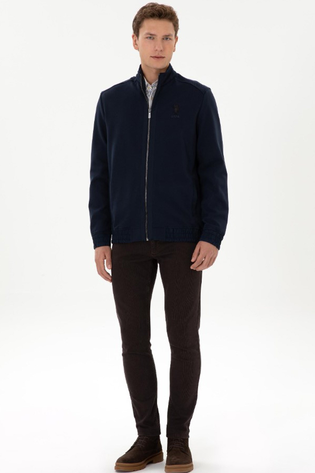 U.S. Polo Assn. Erkek Sweatshirt 50309988-VR033 Lacivert