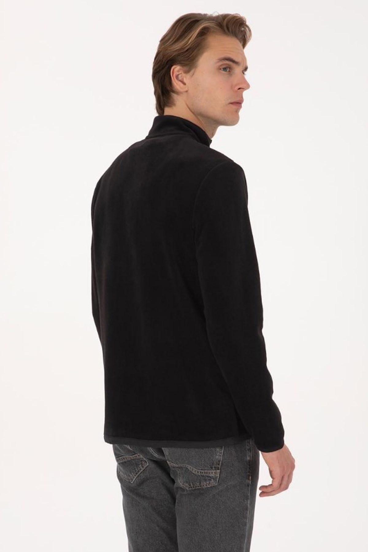 U.S. Polo Assn. Erkek Sweatshirt 50310002-VR046 Siyah